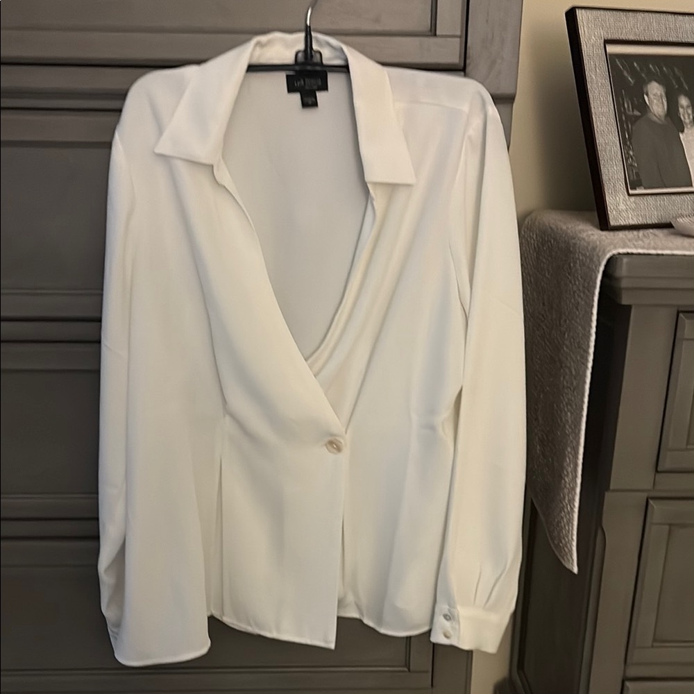 White Button-Up Blouse